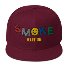 Load image into Gallery viewer, Smoke & Let Go Snapback Hat