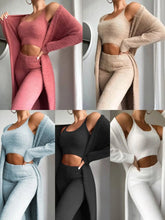 Load image into Gallery viewer, 3-Piece Fuzzy Fleece Loungewear Set