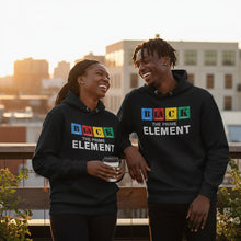 Load image into Gallery viewer, Periodic Table Elements "BLACK The Prime Element" Unisex Hoodie