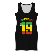 Load image into Gallery viewer, Juneteenth 19 Rasta Color Cotton Bodycon Dress