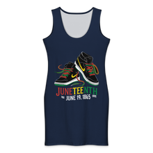Load image into Gallery viewer, Juneteenth Sneakers - June 19, 1865 Celebration Cotton bodycon dress