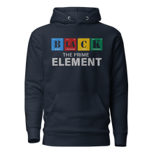 Load image into Gallery viewer, Periodic Table Elements "BLACK The Prime Element" Unisex Hoodie