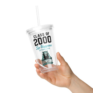 Sip Happens 25 years later Clear Tumbler