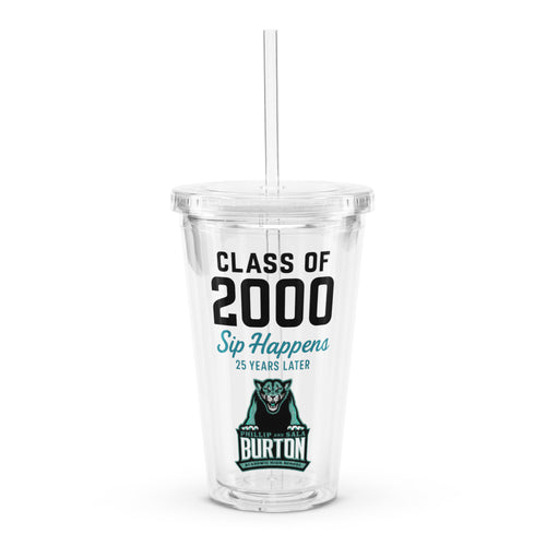 Sip Happens 25 years later Clear Tumbler