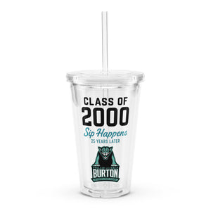 Sip Happens 25 years later Clear Tumbler