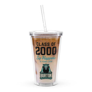 Sip Happens 25 years later Clear Tumbler
