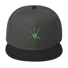 Load image into Gallery viewer, I Heart Cannabis Snapback Hat