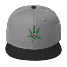 Load image into Gallery viewer, I Heart Cannabis Snapback Hat