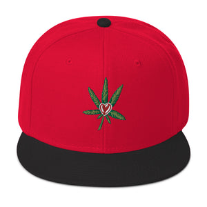 I Heart Cannabis Snapback Hat