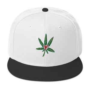 I Heart Cannabis Snapback Hat