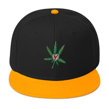 Load image into Gallery viewer, I Heart Cannabis Snapback Hat