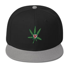 Load image into Gallery viewer, I Heart Cannabis Snapback Hat