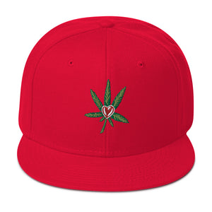 I Heart Cannabis Snapback Hat