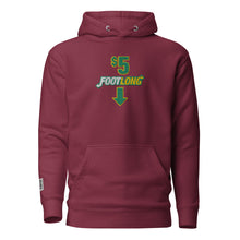 Load image into Gallery viewer, $5 FOOTLONG (Subway Parody)  Hoodie