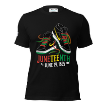 Load image into Gallery viewer, Juneteenth Sneakers Tee - June 19, 1865 Celebration Shirt Unisex t-shirt