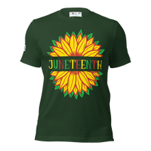 Load image into Gallery viewer, Juneteenth Sunflower Celebration Tee - Pan-African Pride Unisex t-shirt