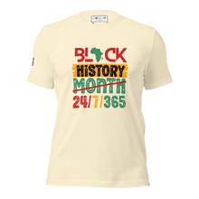 Load image into Gallery viewer, Black History 24/7/365 Unisex T-Shirt
