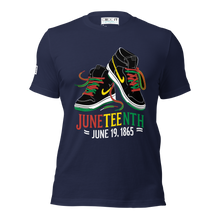 Load image into Gallery viewer, Juneteenth Sneakers Tee - June 19, 1865 Celebration Shirt Unisex t-shirt