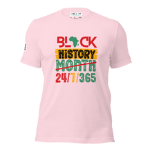 Load image into Gallery viewer, Black History 24/7/365 Unisex T-Shirt