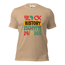 Load image into Gallery viewer, Black History 24/7/365 Unisex T-Shirt