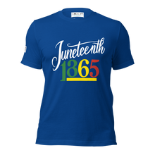 Load image into Gallery viewer, Juneteenth 1865 Pan-African Heritage Unisex t-shirt