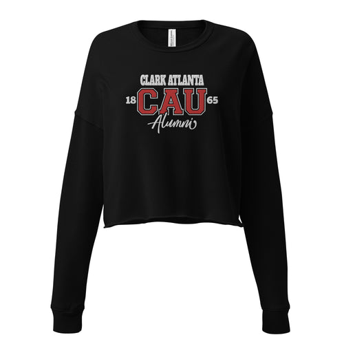 CAU Clark Atlanta Alumni* Embroidered Crop Sweatshirt