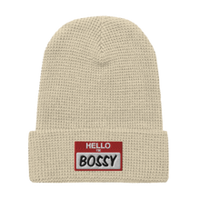 Load image into Gallery viewer, HELLO I&#39;M BOSSY Waffle beanie