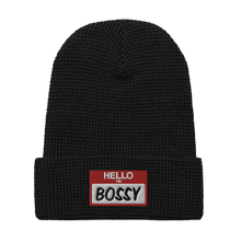 Load image into Gallery viewer, HELLO I&#39;M BOSSY Waffle beanie