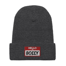Load image into Gallery viewer, HELLO I&#39;M BOSSY Waffle beanie