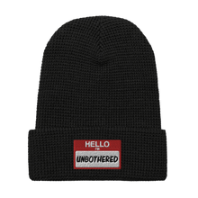 Load image into Gallery viewer, HELLO I&#39;M UNBOTHERED Waffle beanie