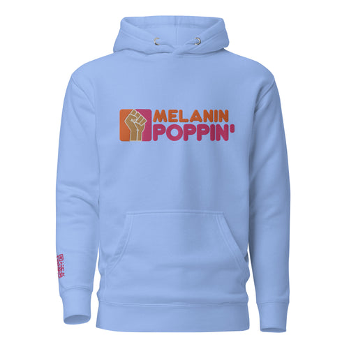 MELANIN POPPIN PARODY EMBROIDERED Unisex Hoodie