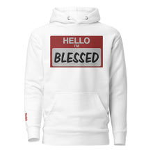 Load image into Gallery viewer, HELLO I&#39;M BLESSED EMBROIDERED HOODIE
